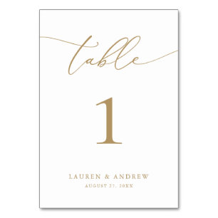 Minimalistische Hochzeit   Event Custom Tischnummer