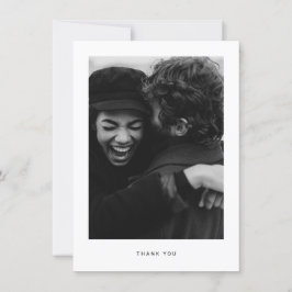 Minimalistische Hochzeit Foto Vielen Dank Postkart Dankeskarte