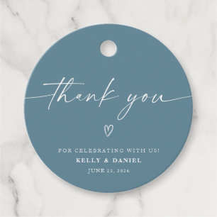 Minimalistische Hochzeit Geschenkanhänger