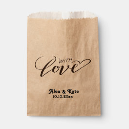 Minimalistische Hochzeit Geschenktütchen