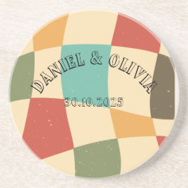 Minimalistische Hochzeit Getränkeuntersetzer