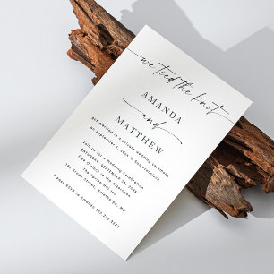 Minimalistische Hochzeit - Hochzeiten nach Hochzei Einladung