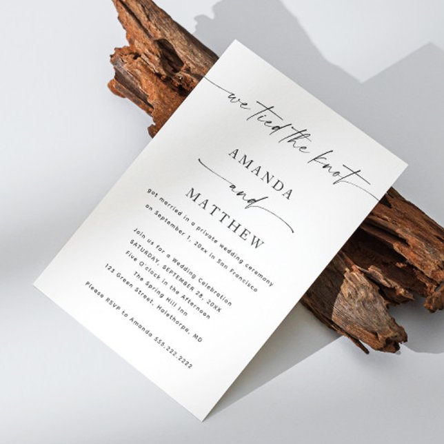Minimalistische Hochzeit - Hochzeiten nach Hochzei Einladung (Von Creator hochgeladen)
