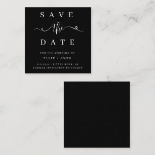 MINIMALISTISCHE Hochzeit im HAUSHALT Sichern Sie d Mitteilungskarte