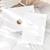 Minimalistische Hochzeit in Beige und Weiß