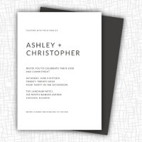 Minimalistische Hochzeit in geordneter Dark Slate