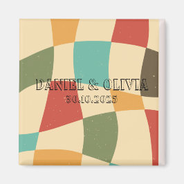 Minimalistische Hochzeit Magnet