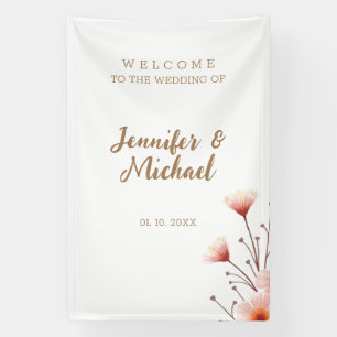 Minimalistische Hochzeit mit moderner Kalligrafie Banner