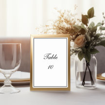 Minimalistische Hochzeit mit Schwarz-weißer Grenz
