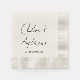 Minimalistische Hochzeit Napkin Serviette
