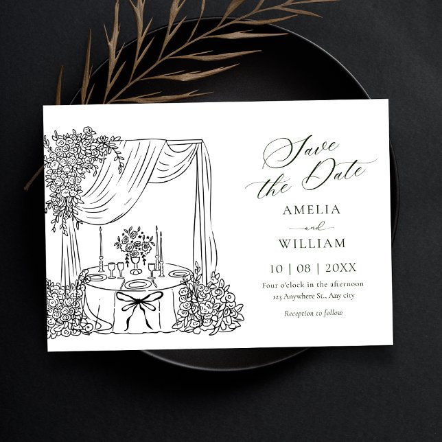 Minimalistische Hochzeit Save The Date (Von Creator hochgeladen)