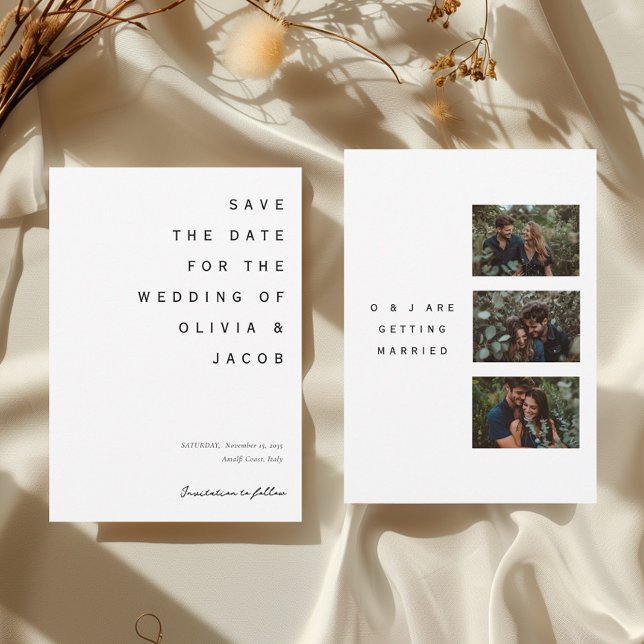 Minimalistische Hochzeit Save The Date (Von Creator hochgeladen)