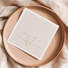 Minimalistische Hochzeit Serviette