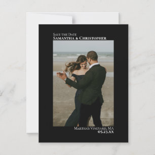 Minimalistische Hochzeit Speichern Sie das Date Fo Magneteinladung