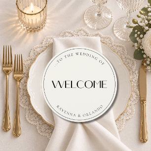 Minimalistische Hochzeit Tischkarten Dankeskarten Programm
