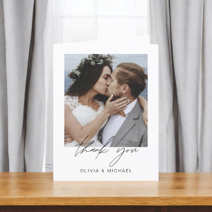 Minimalistische Hochzeit Vielen Dank Foto Simple Dankeskarte