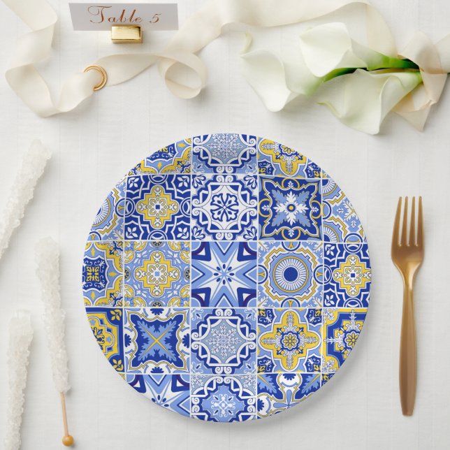 Minimalistische Hochzeit von Elfenbein Pappteller (Hochzeit)