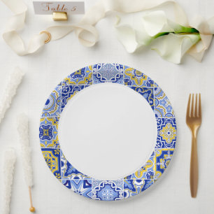 Minimalistische Hochzeit von Elfenbein Pappteller
