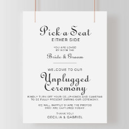 Minimalistische Hochzeitfeier Poster