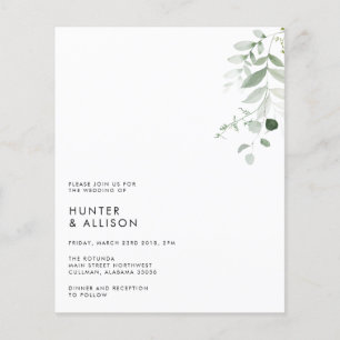 Minimalistische Hochzeitseinladung