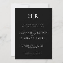 Minimalistische Hochzeitseinladung