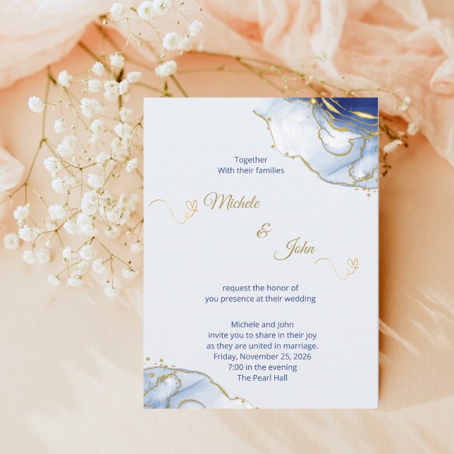 Minimalistische Hochzeitseinladungsvorlage Einladung (Von Creator hochgeladen)