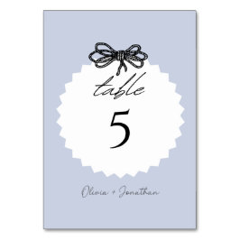 Minimalistische Hochzeitsempfangskarte Tischnummer