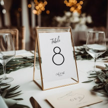 Minimalistische Hochzeitsfeiern - eleganter Tisch