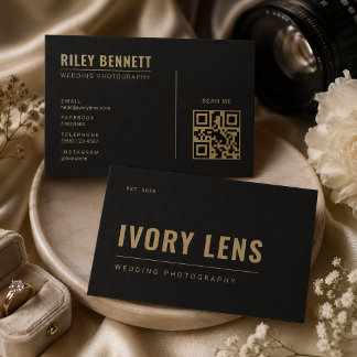 Minimalistische Hochzeitsfotografie | Coal Gold  Visitenkarte