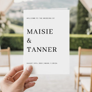 Minimalistische Hochzeitsgunst Elegante Hochzeitsf Karte