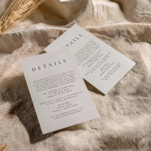 Minimalistische Hochzeitskarte