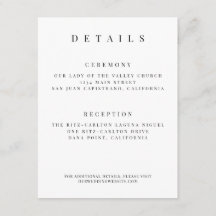 Minimalistische Hochzeitskarte - Benutzerdefiniert