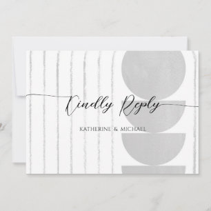 Minimalistische Hochzeitskarte Einladung