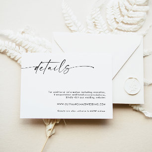 Minimalistische Hochzeitskarte, Eintrittskarten Einladung