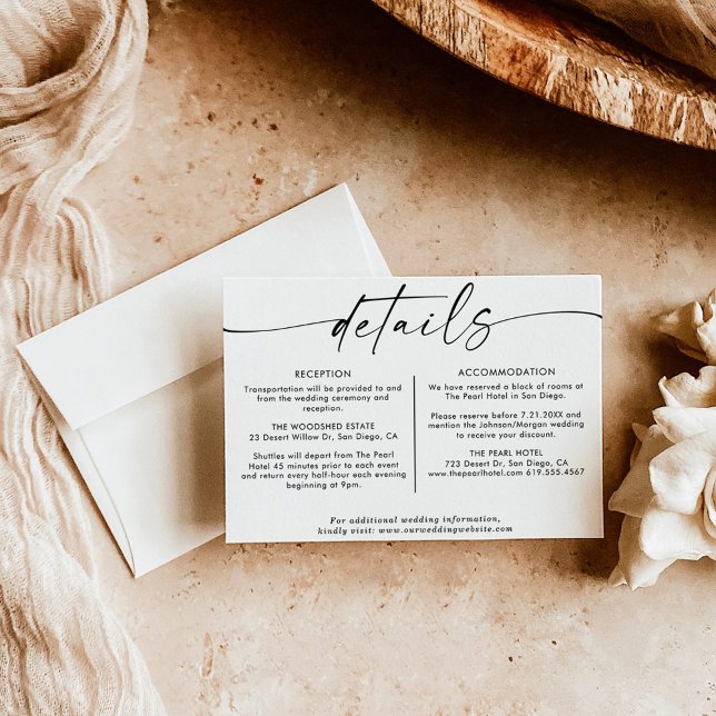 Minimalistische Hochzeitskarte | Hochzeitswebsite Dankeskarte (Von Creator hochgeladen)