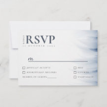 Minimalistische Hochzeitskarte mit Tintenakzent