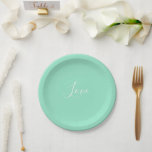 Minimalistische Hochzeitslackierung mit fester Nud Pappteller<br><div class="desc">Eine angenehme,  helle Frühlingsholzfarbe präminiert. Minimalistische,  moderne,  schicke,  pastellfarbene Ästhetik in minter fester Farbe. Minze Wohngestaltung,  minte Dekoration der Hochzeitsfeiern ästhetisch,  Minzküche,  Minzfarbe.</div>