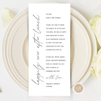 Minimalistische Hochzeitsplatteinstellung Dankesch
