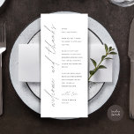 Minimalistische Hochzeitsplatteinstellung Dankesch Programm<br><div class="desc">Die perfekte Touch für Ihren Hochzeitsempfang - unsere elegante Hochzeitskarte mit dem Kartentitel "Let's Celebrate"! Diese Karten sind so konzipiert, dass Sie jeden Gast an Ihrem besonderen Tag herzlich willkommen heißen. Sie sind der ideale Weg, um Ihren Tischen eine persönliche Touch hinzuzufügen. Diese Orts-Einstellungskarten sind einfach zu bedienen - einfach...</div>
