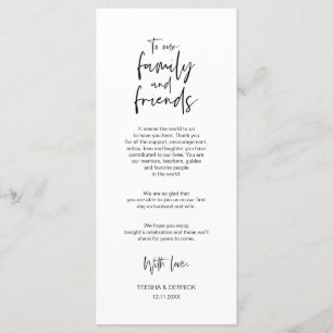 Minimalistische, Hochzeitsstätte mit Dankeschön-Ka Programm