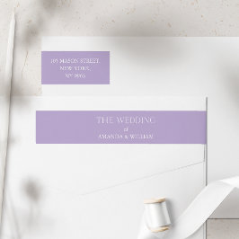 Minimalistische Hochzeitsstimmung Rücksendeadresse