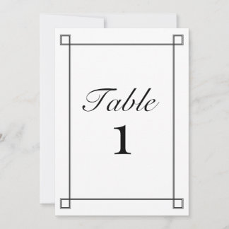 Minimalistische Hochzeitsszenarien in Schwarz und  Einladung