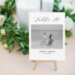 Minimalistische Hochzeitstabelle 14 Zahlen und Bil Ankündigung<br><div class="desc">Eine andere Art,  Ihre Hochzeitsfeiern Tischnummern zu zeigen. Entworfen,  um die Kollektion "Wedding Essentials - Classic" zu ergänzen. Dieses Template enthält 1 Bild,  das als Kind oder als Paar sein könnte,  Tabelle 14 in. Klassische elegante Schrift Typografie,  Pärchennamen und Hochzeitstag. Tabellen 1 bis 15 in der Auflistung abrufen</div>