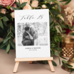 Minimalistische Hochzeitstabelle 15 Zahlen und Bil Ankündigung<br><div class="desc">Eine andere Art,  Ihre Hochzeitsfeiern Tischnummern zu zeigen. Entworfen,  um die Kollektion "Wedding Essentials - Classic" zu ergänzen. Dieses Template enthält 1 Bild,  das als Kind oder als Paar sein könnte,  Tabelle 15 in. Klassische elegante Schrift Typografie,  Pärchennamen und Hochzeitstag. Tabellen 1 bis 15 in der Auflistung abrufen</div>