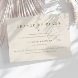 Minimalistische Hochzeitstiefcreme Einladung