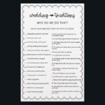 Minimalistische Hochzeitstraditionen Brautdusche Flyer<br><div class="desc">Dieses niedlich minimalistische Hochzeitstraditions-Brautparty-Spiel, das sich mit unserer Scalloped Border Collection abstimmen lässt, zeichnet sich durch ein klassisches Design mit einer einzigartigen Drehung aus - die geschliffene Grenze ist eine davon und wird diesem Spiel sicherlich ein wenig Retro-Gefühl verleihen. Wenn Sie gewollt haben, Ihren Gast mit diesem einzigartigen Design vertraut...</div>