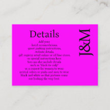 Minimalistische Hot-Pink-Magenta-Beilage-Details-K