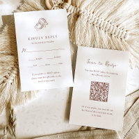 Minimalistische Hufeisenhochzeit | QR-Code für die