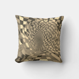 Minimalistische Illusion: Muster des Prüfbretts ve Kissen