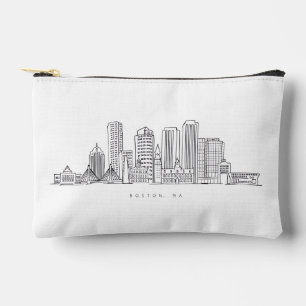 Minimalistische Illustration der Skyline von Bosto Zubehörtasche